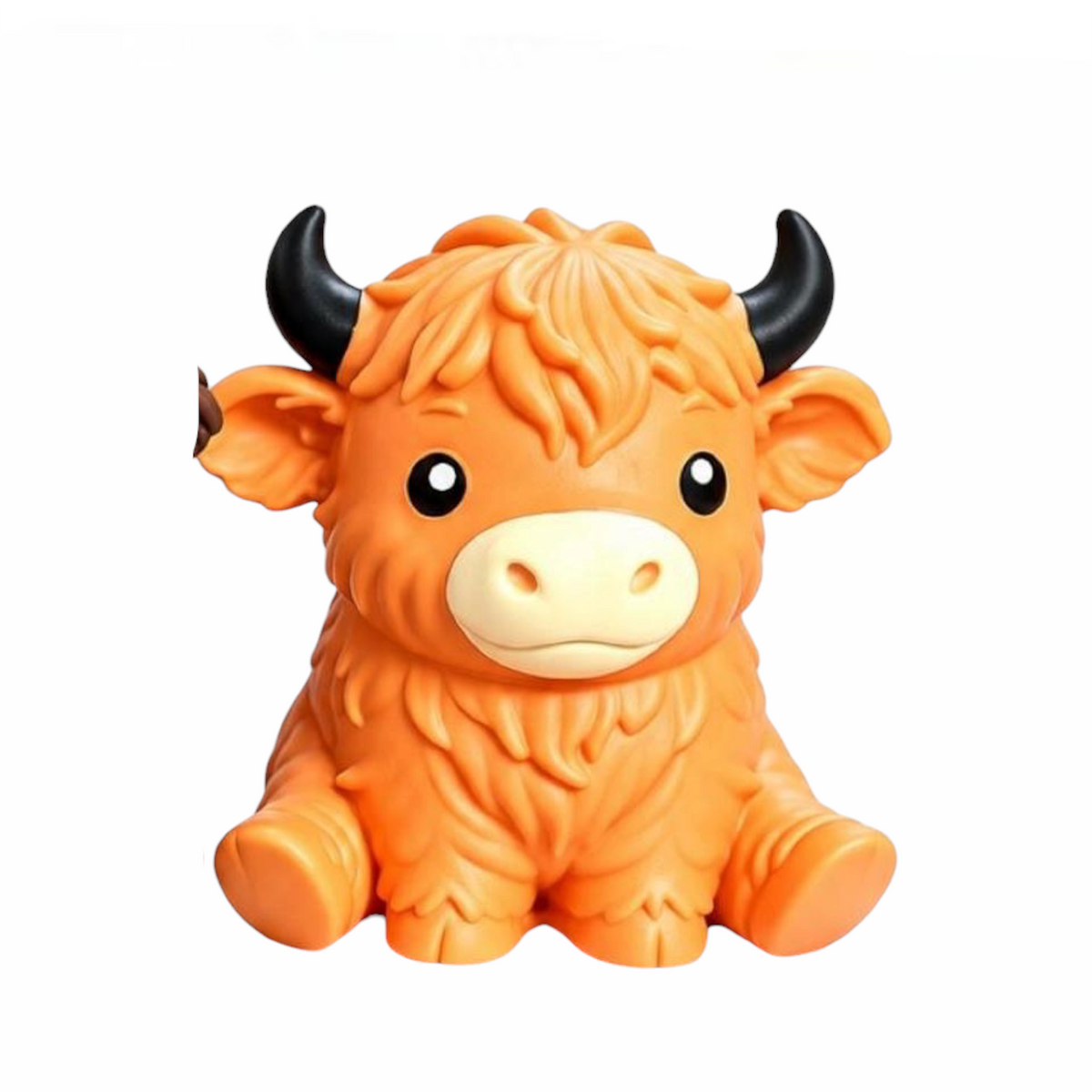 Heavy Dough Jumbo Highland Cow Squishy | Weighted Stress Toy