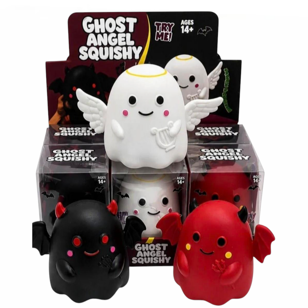 Heavy Dough Jumbo Ghost Angel Squishy | Weighted Spooky Toy